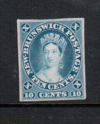 New Brunswick #5TCi VF Die Proof On India Paper **With Certificate**