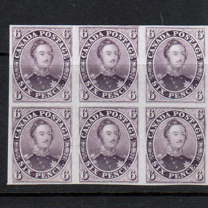Canada #2TCi XF Proof Block Of Six On India Paper