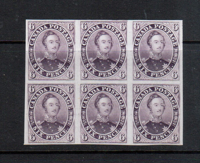 Canada #2TCi XF Proof Block Of Six On India Paper