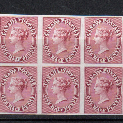 Canada #8TC XF Proof Block Major Reentry Variety Of Six **With Certificate**