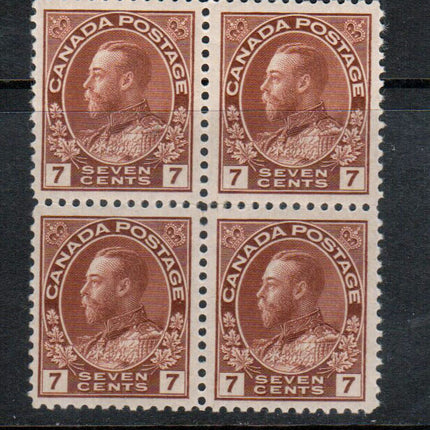 Canada #114iii VF Mint Block **With Certificate**
