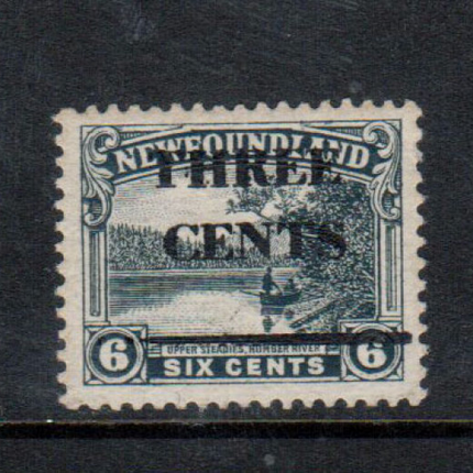 Newfoundland #160i VF Mint Type 1 Trial Surcharge In Black **With Certificate**