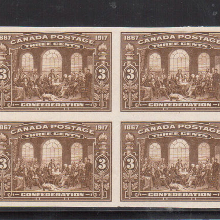 Canada #135a XF Mint Imperforate Block