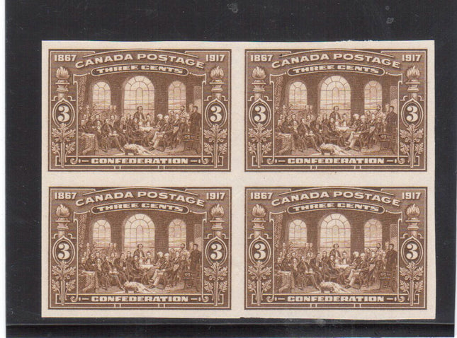 Canada #135a XF Mint Imperforate Block