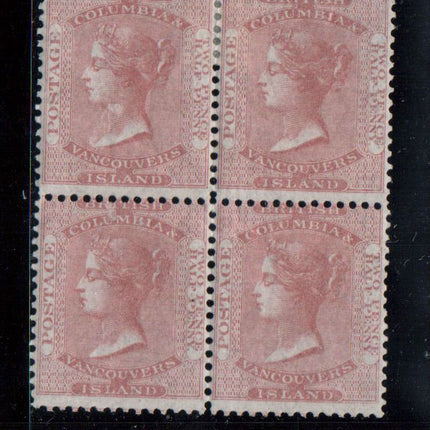 British Columbia #2 Mint Block **With Certificate**