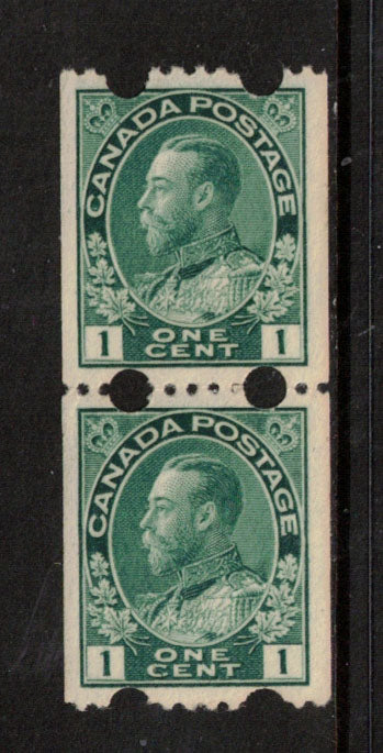 Canada #131iv VF/NH Toronto Experimental Coil Pair **With Cert.**