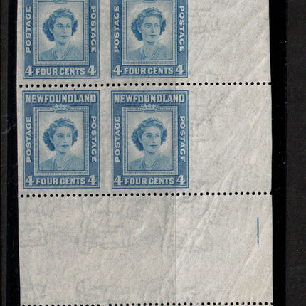Newfoundland #269b XF/NH Imperf Block