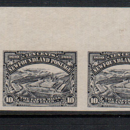 Newfoundland #101a XF/NH Imperf Pair **With Certificate**