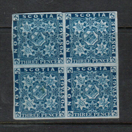 Nova Scotia #2 VF Mint Block **With Certificate**