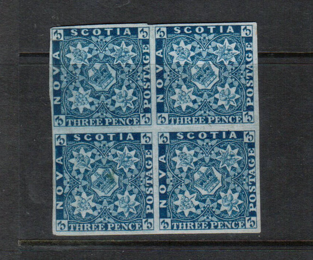 Nova Scotia #2 VF Mint Block **With Certificate**