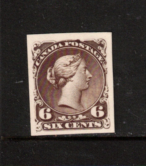 Canada #27P XF Plate Proof On Card With Large Margins