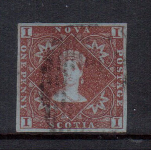 Nova Scotia #1 XF Used Gem **With Certificate**