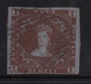 Nova Scotia #1 VF Used Gem **With Certificate**