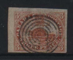 Canada #1 Superb Used Margin Gem **With Certificate**