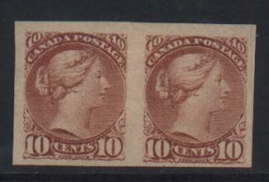 Canada #45c VF Mint Imperforate Pair  **With Cert.**
