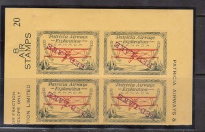 Canada #CL30c Footnote XF/NH Plate #20 Block With Inverted Descending Red Lake