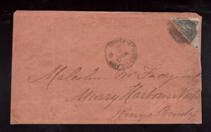 Prince Edward Island #9c Used Bisect Rarity On Cover **With Certificate**