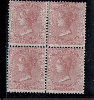 British Columbia #2 Mint Block **With Certificate**