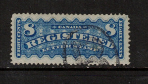 Canada #F3 XF Used With Ideal Registered Cancel **With Cert.**